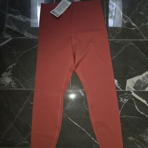 Lululemon Glow Up Super High  Rise Tight 25" Desert Red